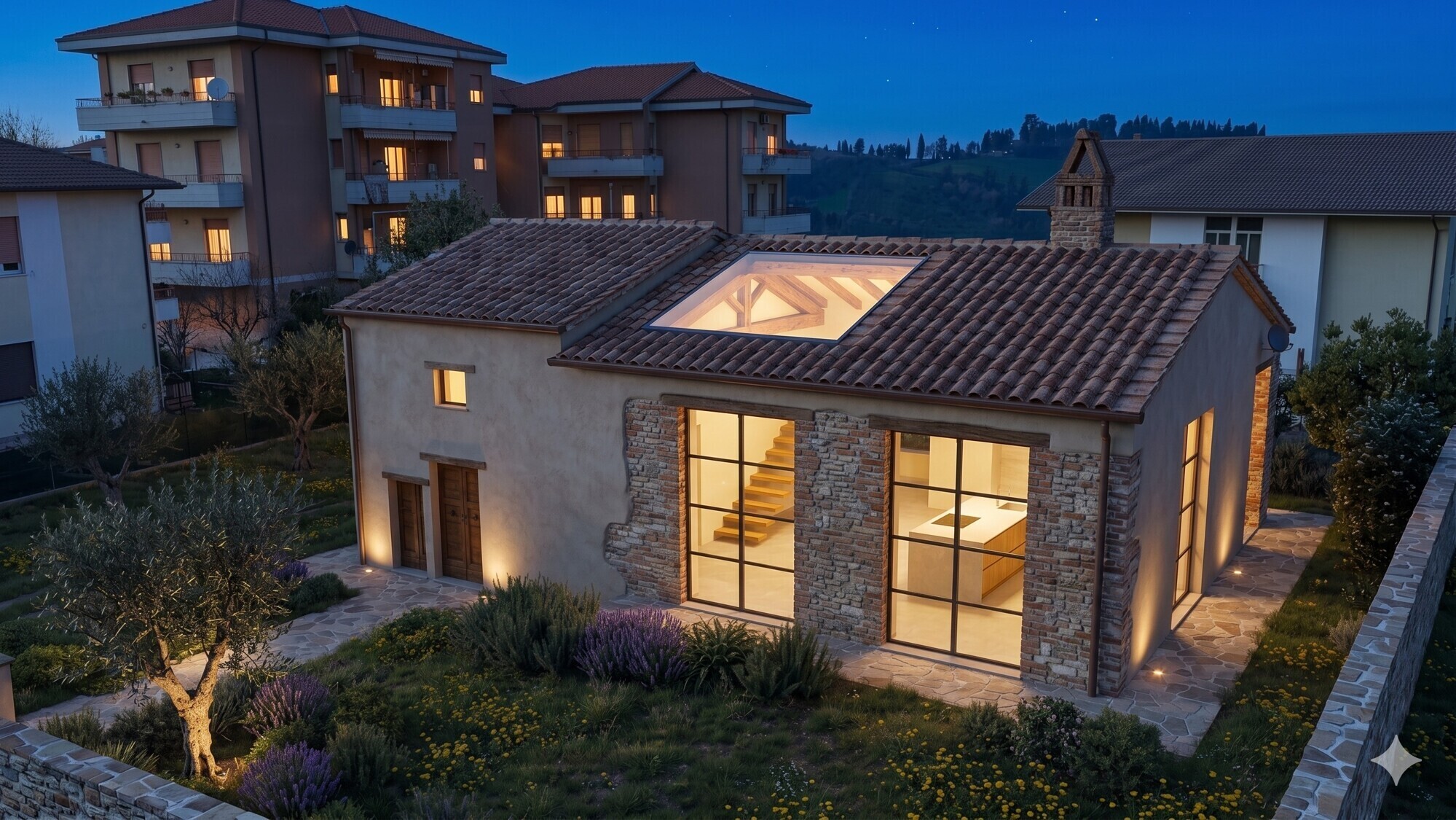 render rudere penne notte