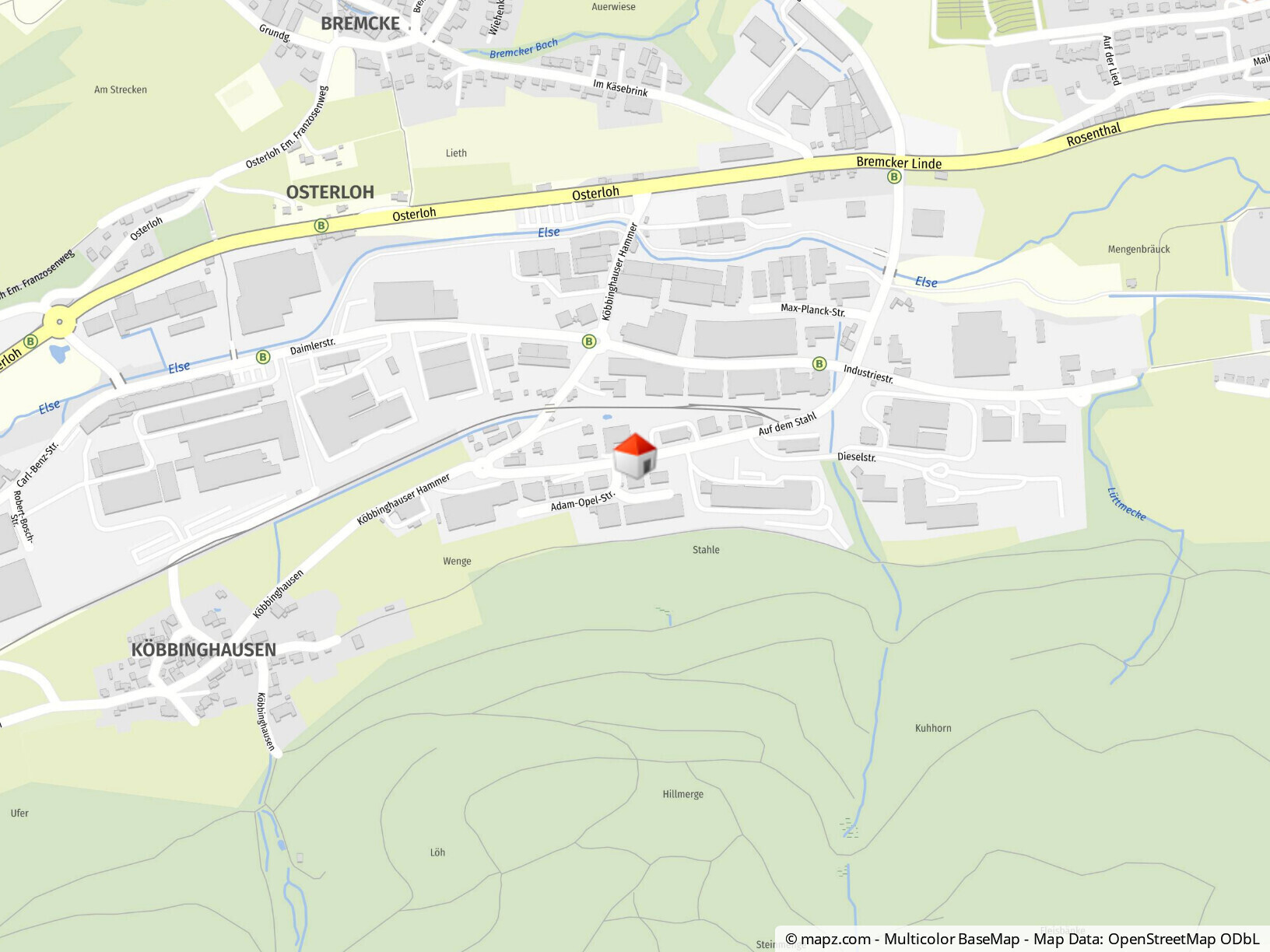 Geolyzer Kartenausschnitt