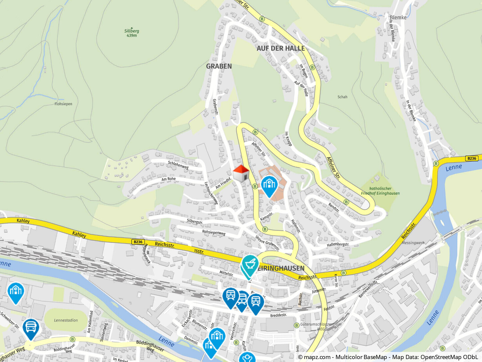 Geolyzer Kartenausschnitt