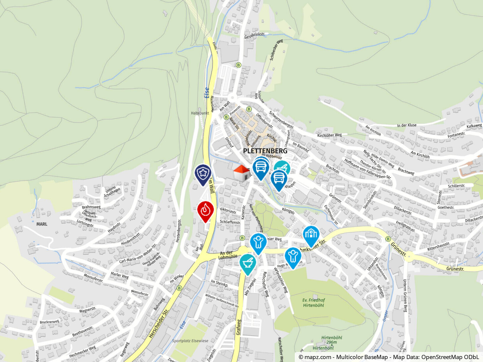 Geolyzer Kartenausschnitt