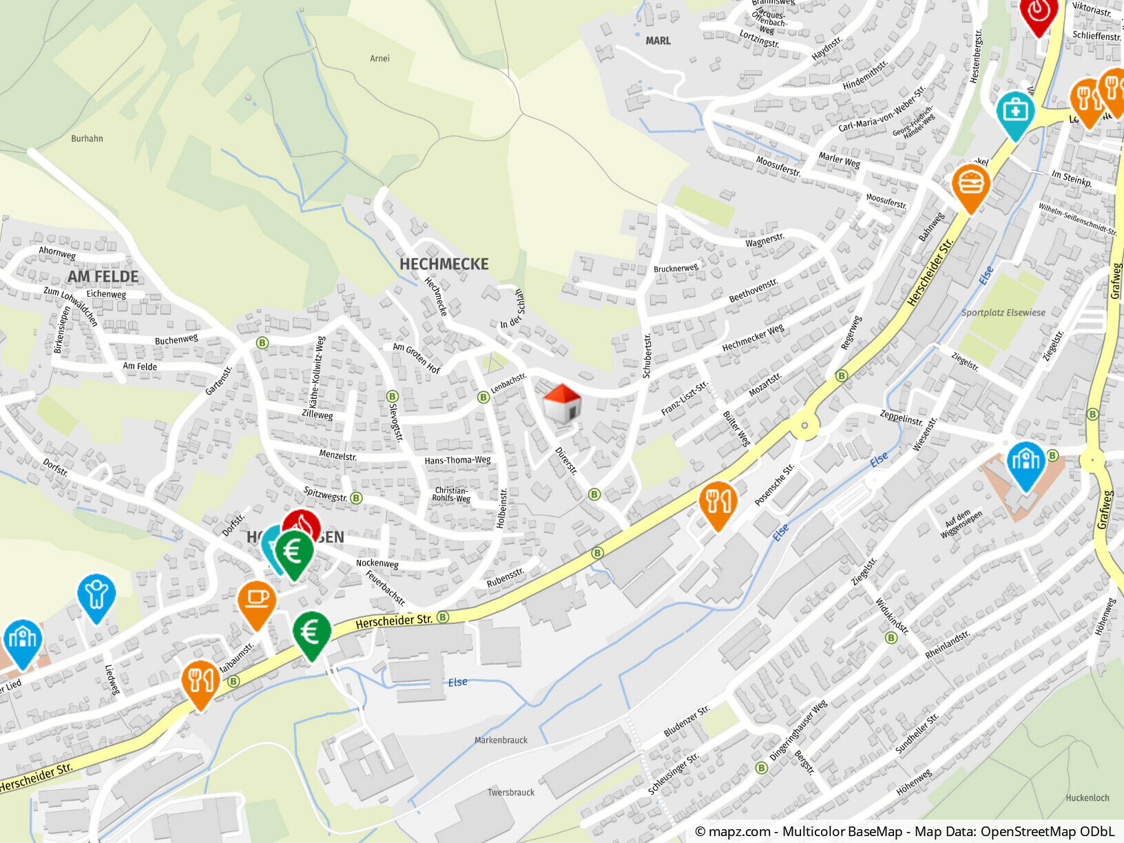 Geolyzer Kartenausschnitt