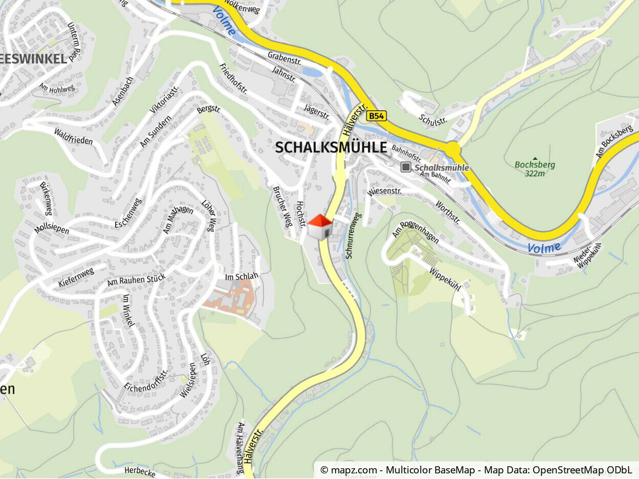 Geolyzer Kartenausschnitt