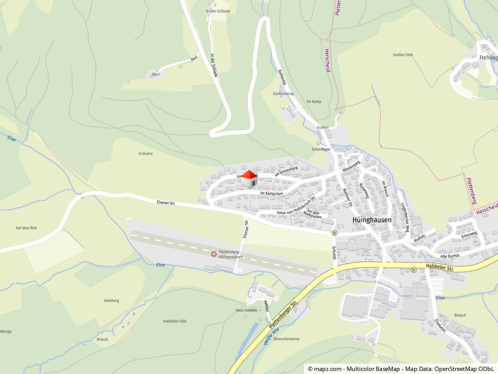 Geolyzer Kartenausschnitt