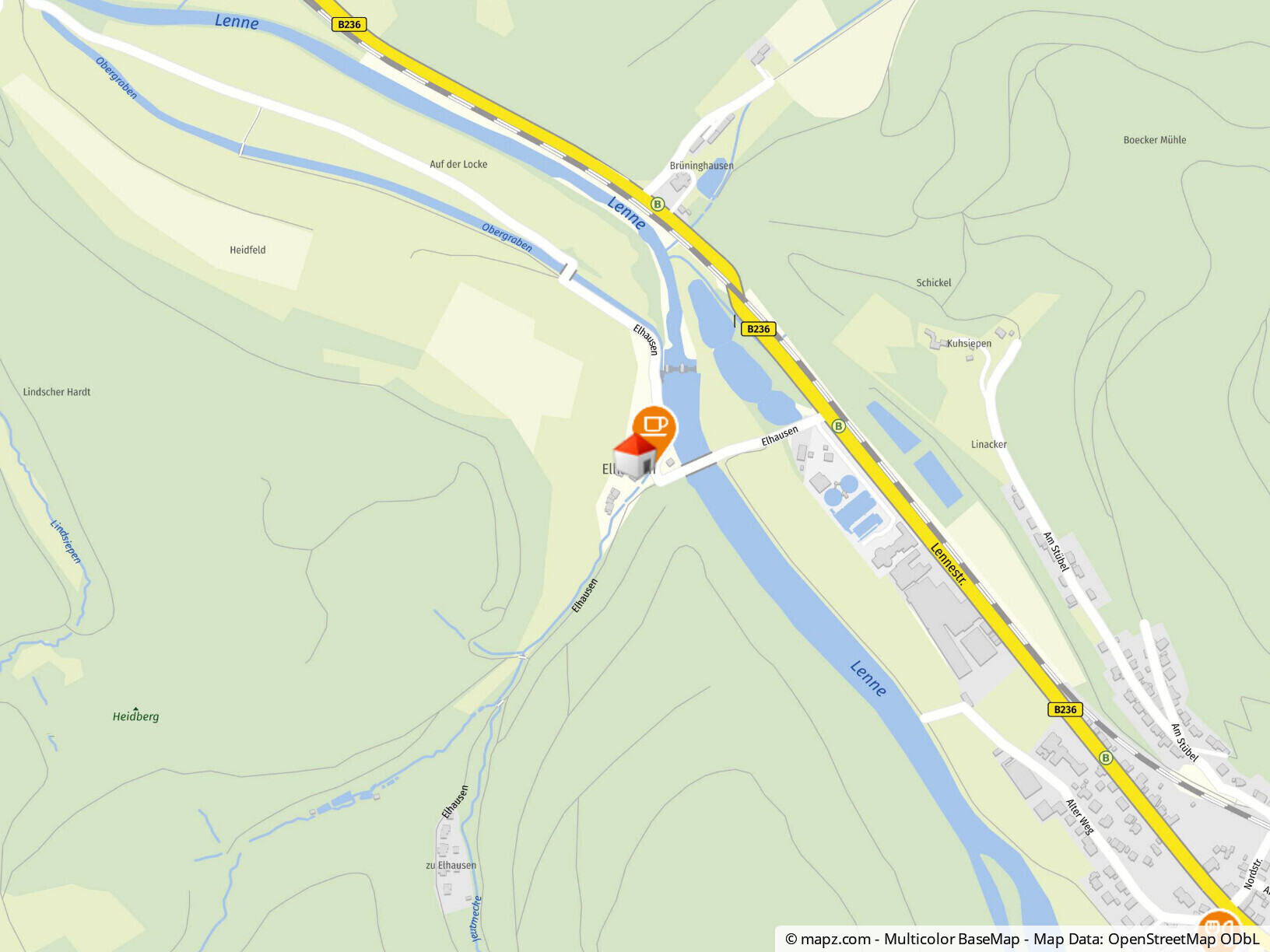 Geolyzer Kartenausschnitt