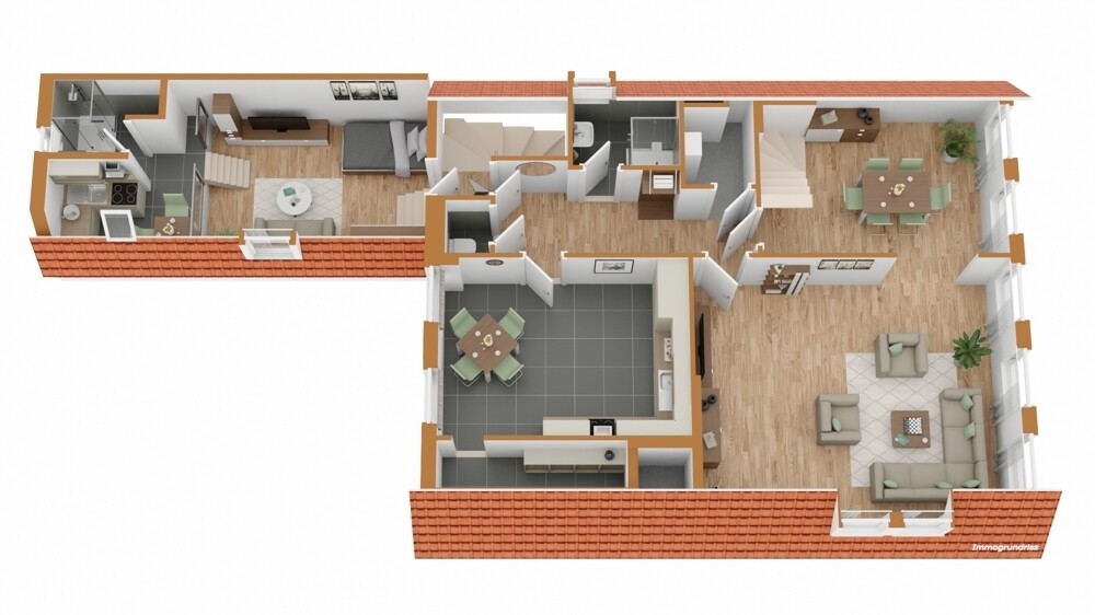 Dachgeschoss 3D Visualisierung