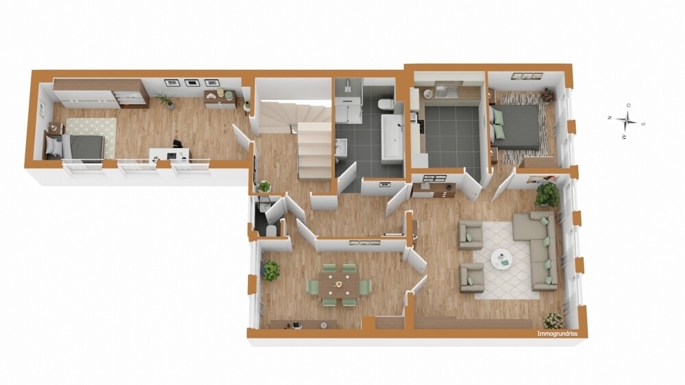 3D Visualisierung Obergeschoss