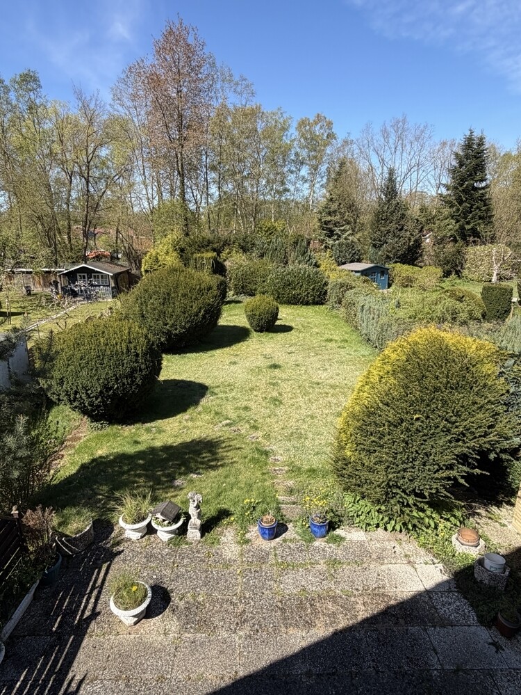 Blick in den Garten aus OG