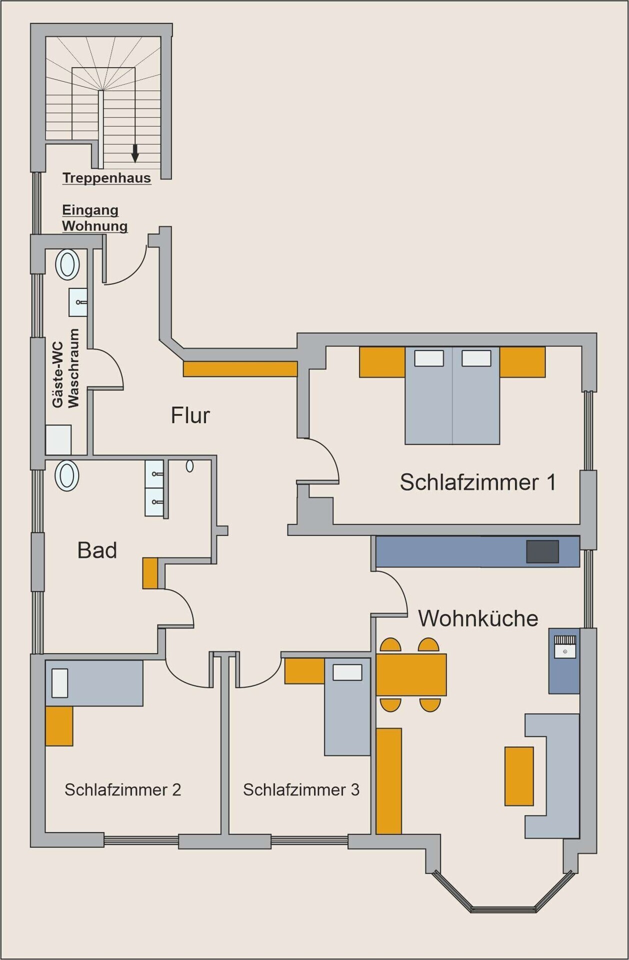 Grundriss Wohnung