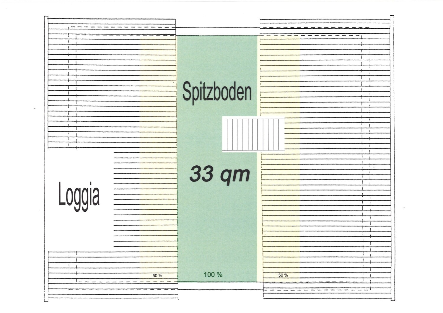 Grundriss Spitzboden