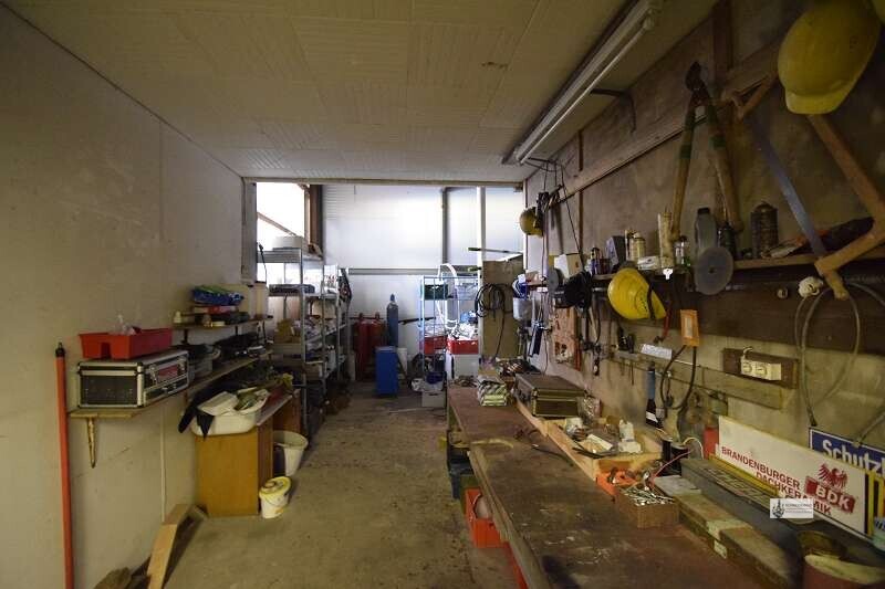 Werkstatt in der Halle