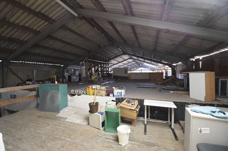 Blick in die Halle