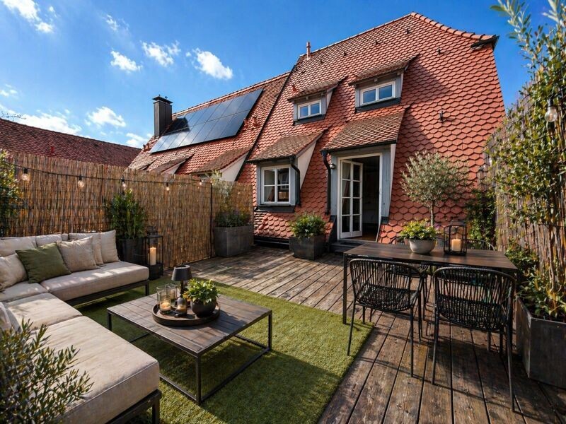 Dachterrasse virtuell möbliert