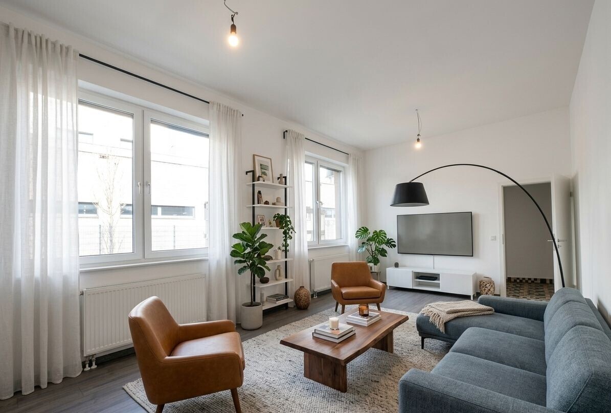 virtual Staging  - Wohnzimmer
