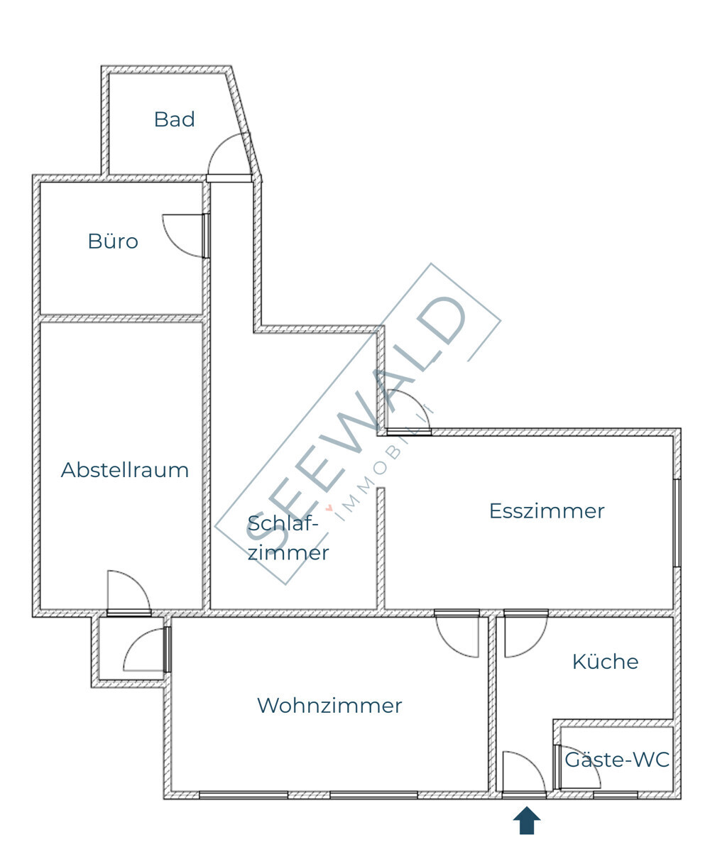 Grundriss- Erdgeschoss links