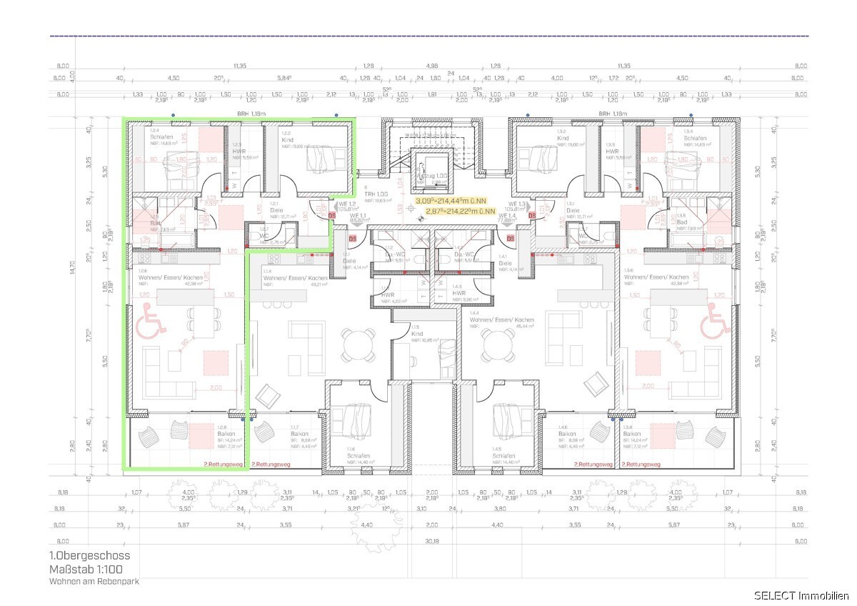 1.OBERGESCHOSS 1_100 - W 1.2