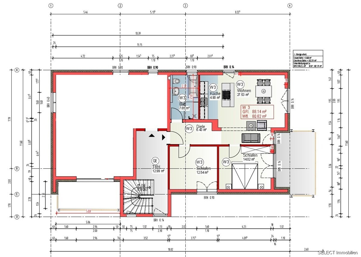 Grundriss W3