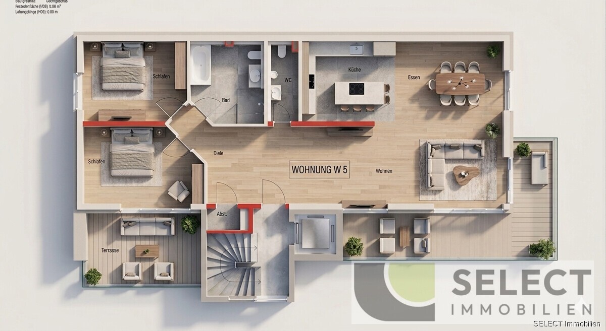 Grundriss visualisiert KI