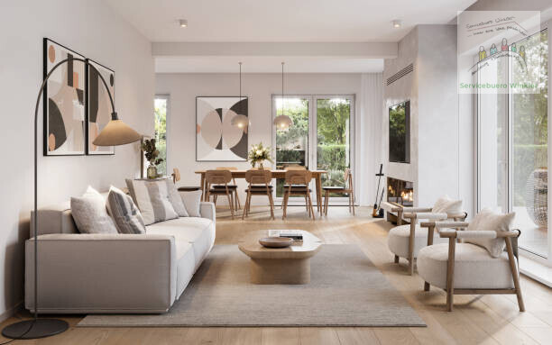 Wohnzimmer KI Visualisierung