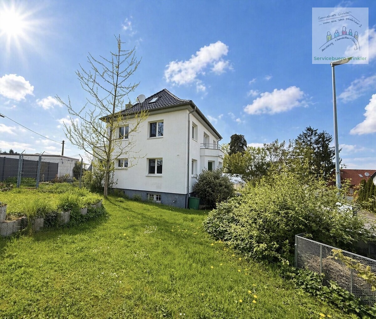 Hausansicht vom Garten 