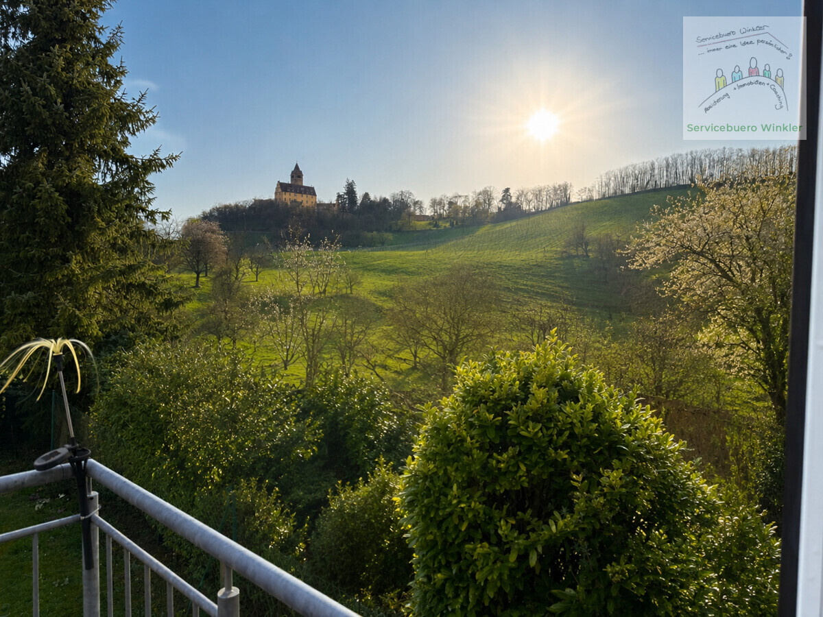 Blick vom Balkon 