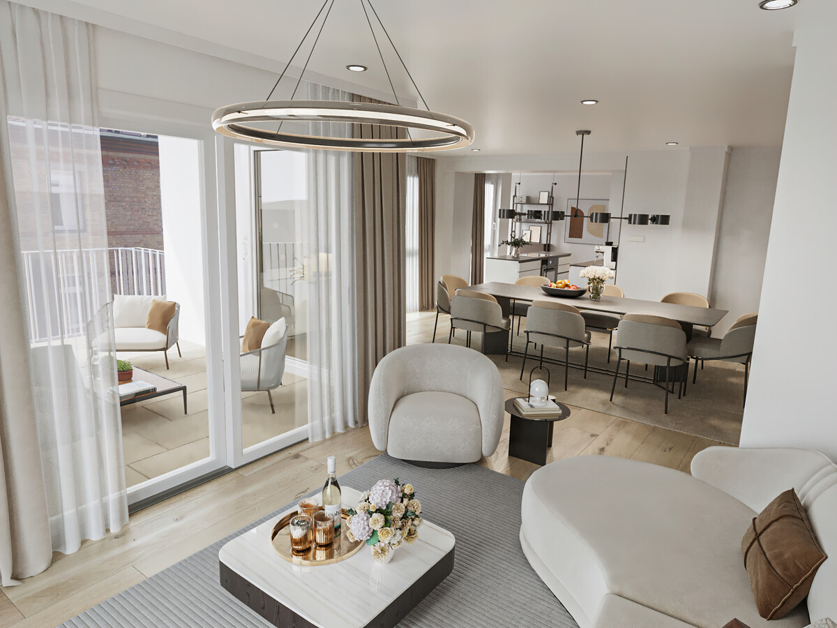 Vis. 2 Wohn- & Esszimmer