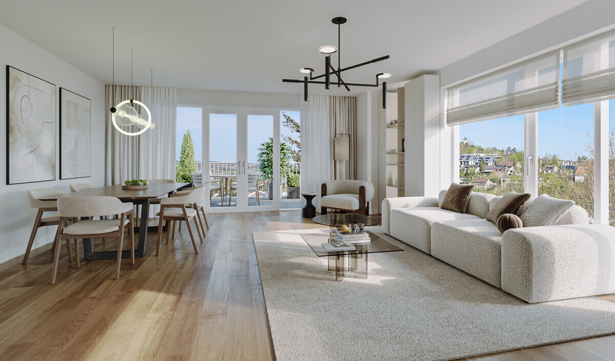 Wohnzimmer mit Blick