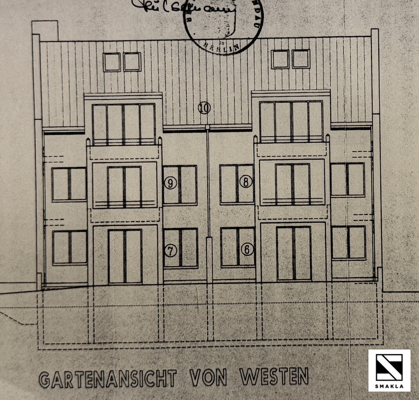 Gartenansicht von Westen