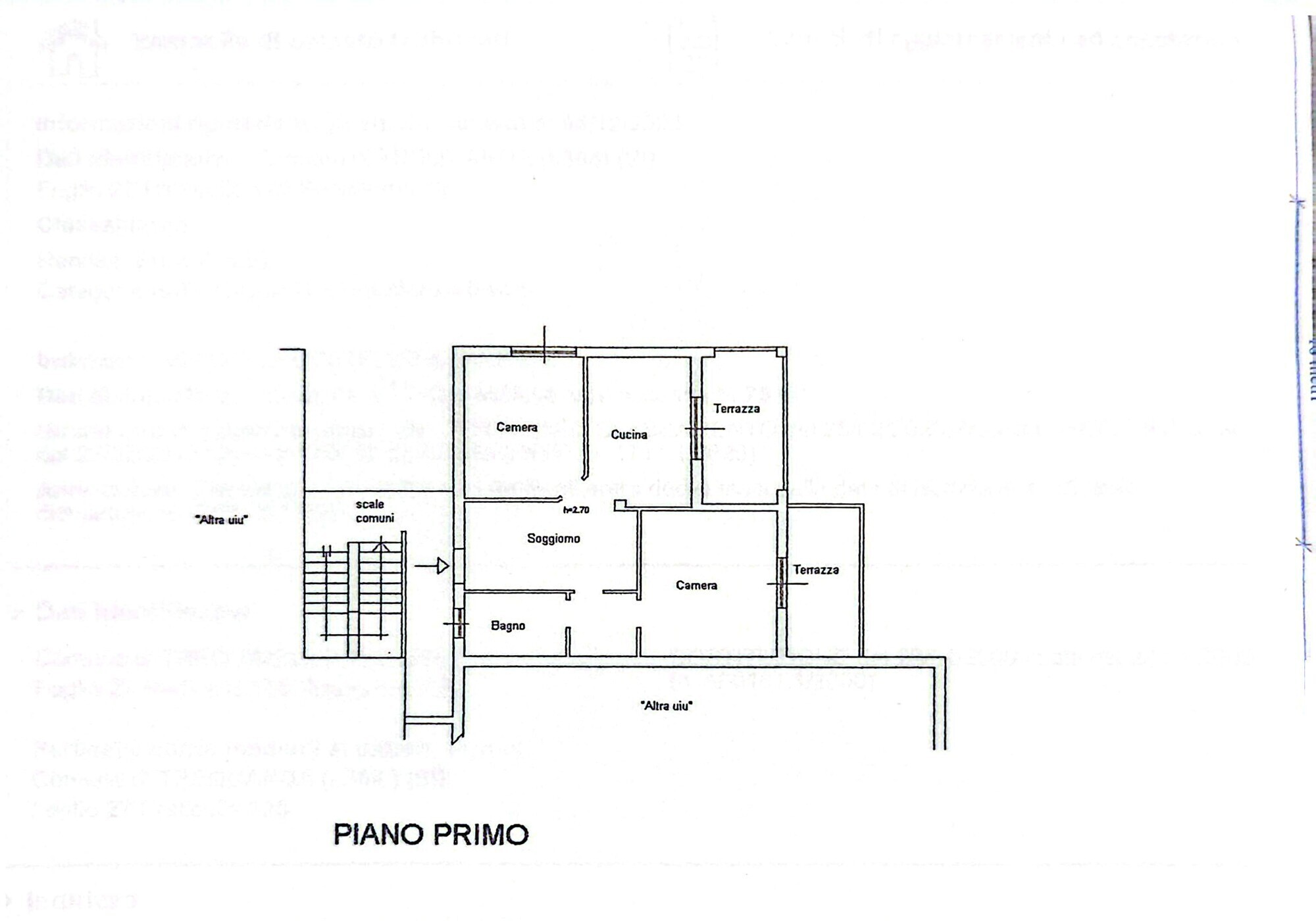 planimetria Trequanda Via del Leccetello 