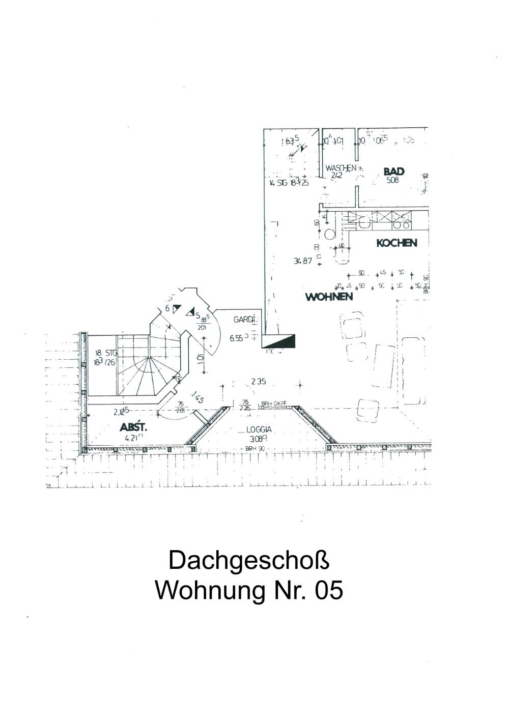 Dachgeschoß Wohnung Nr. 05