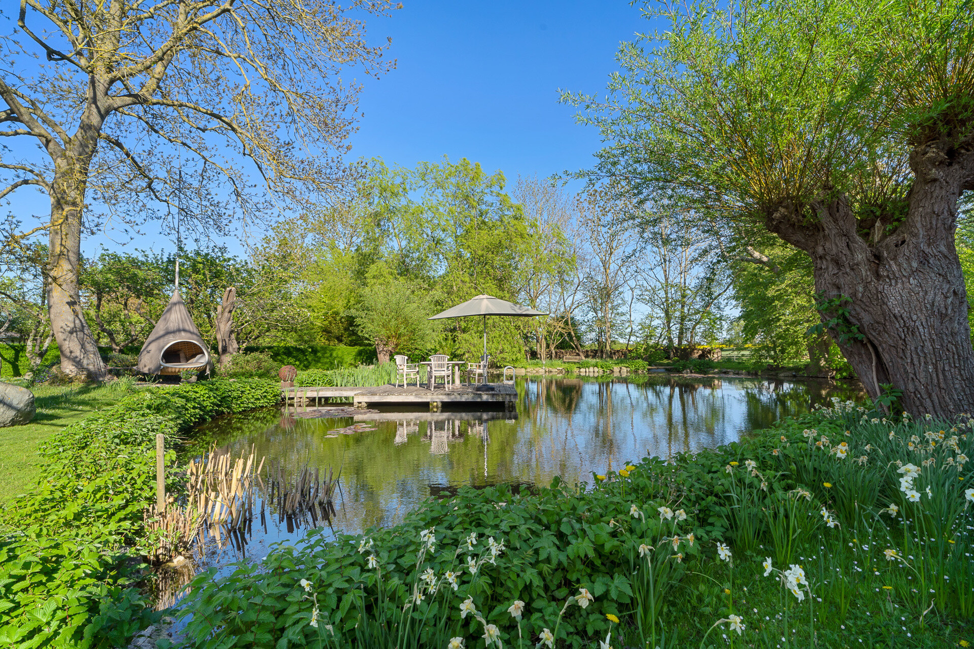 naturbelassener Schwimmteich 