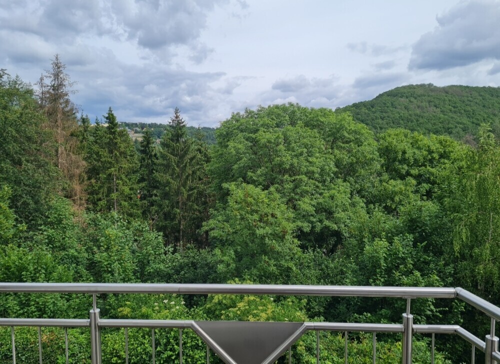 Blick vom Balkon