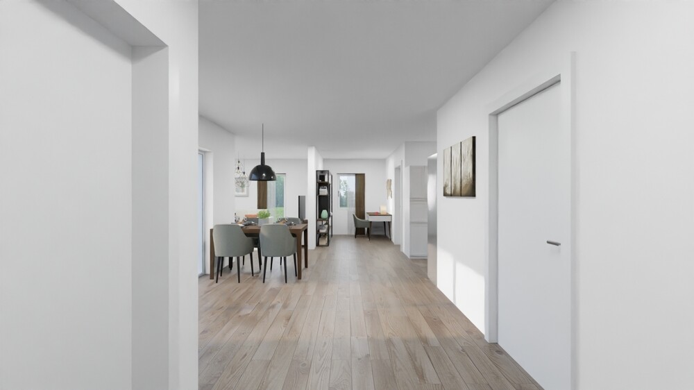 Blick zum Wohnbereich