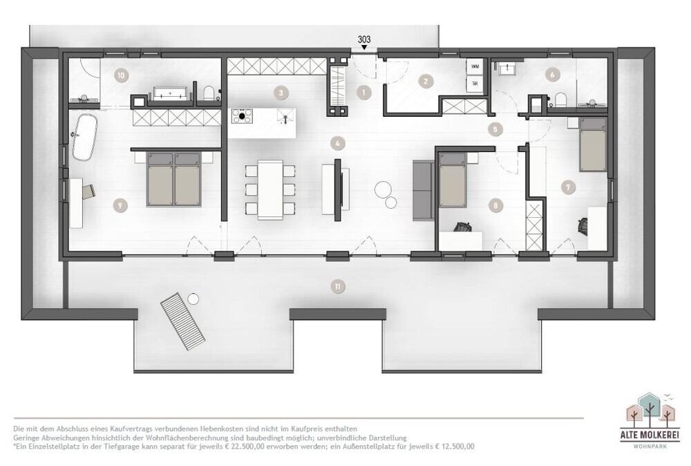 Grundriss Penthouse groß