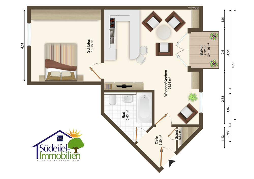 Trier-Olewig_Grundriss MC Grundriss mit Logo