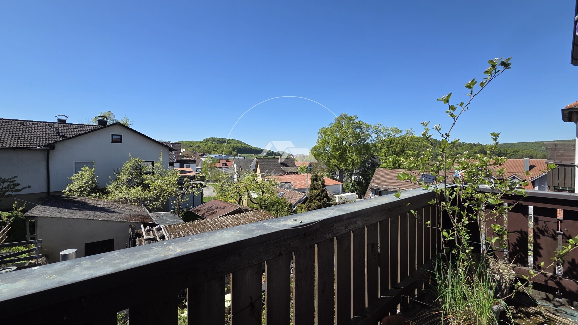 Aussicht vom Balkon
