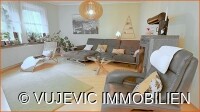 Wohnzimmer mit Kaminofen