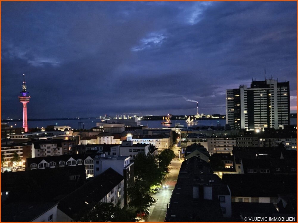 Atemberaubende Aussicht bei Nacht