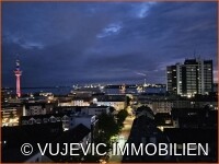 Atemberaubende Aussicht bei Nacht