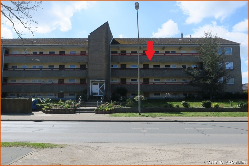 Hausansicht mit Lage der Wohnung