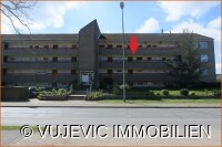 Hausansicht mit Lage der Wohnung
