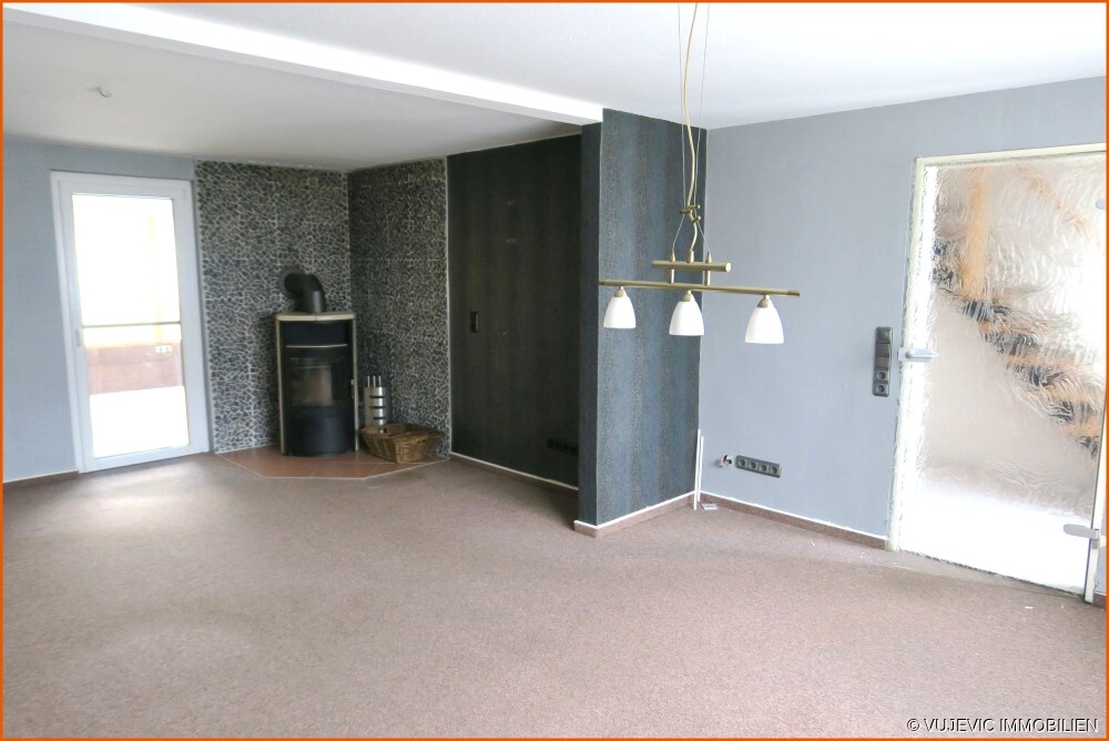 Wohnzimmer mit Kaminofen
