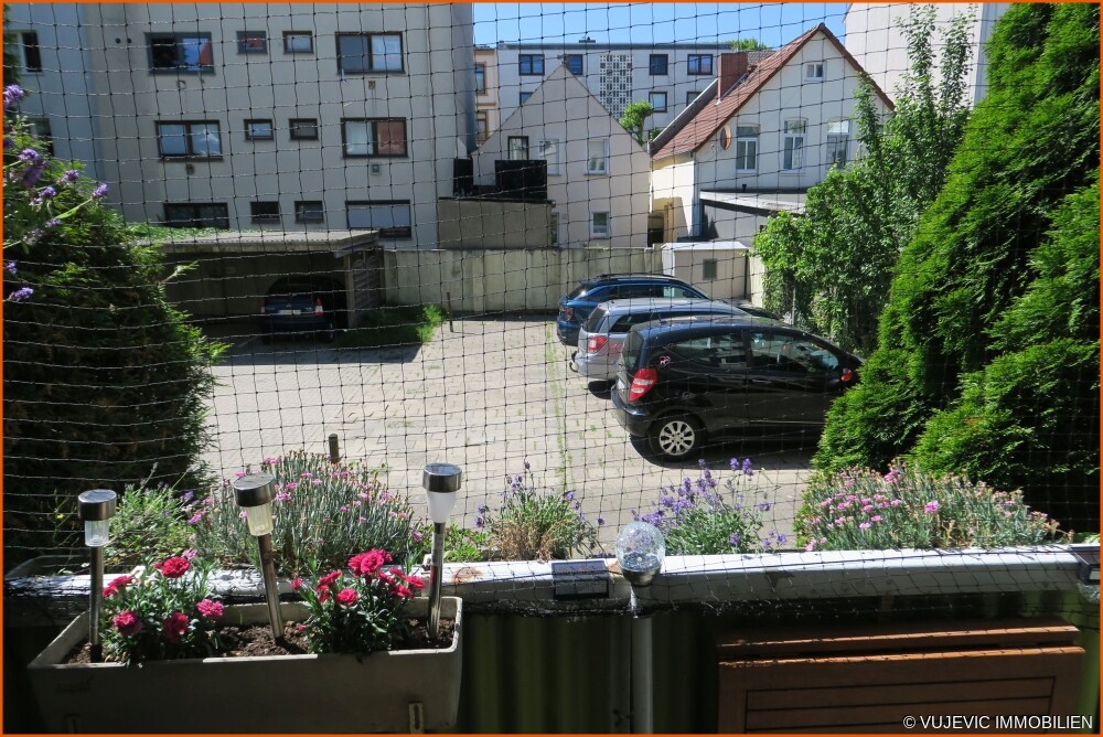 Blick vom Balkon