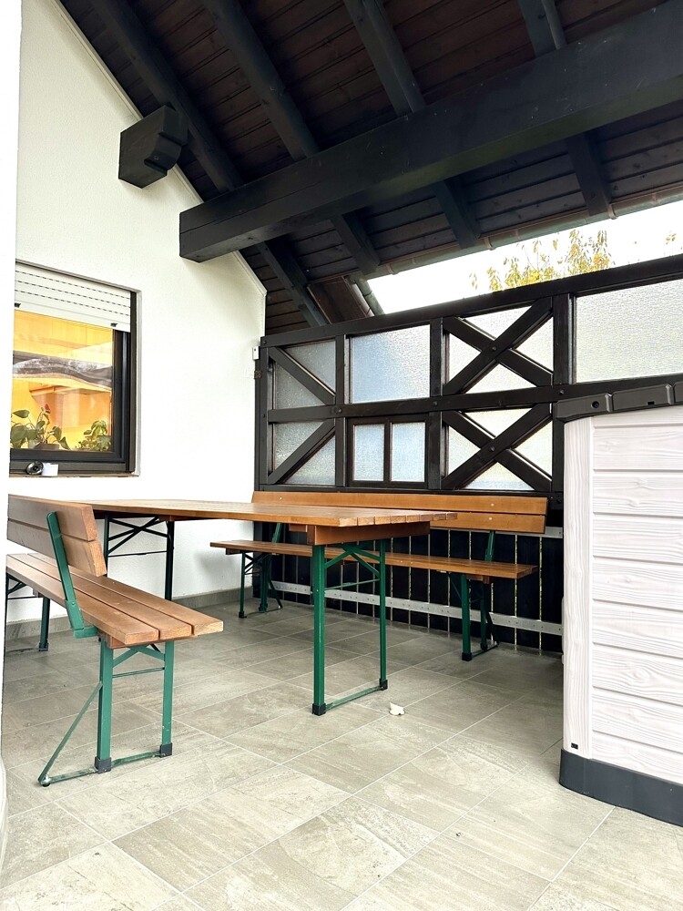 großflächiger Balkon