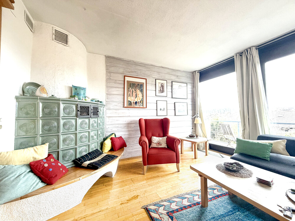 EG - Wohnzimmer Kaminblick