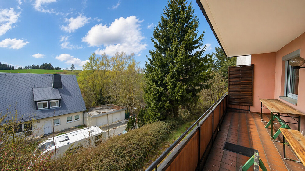 Blick vom Balkon