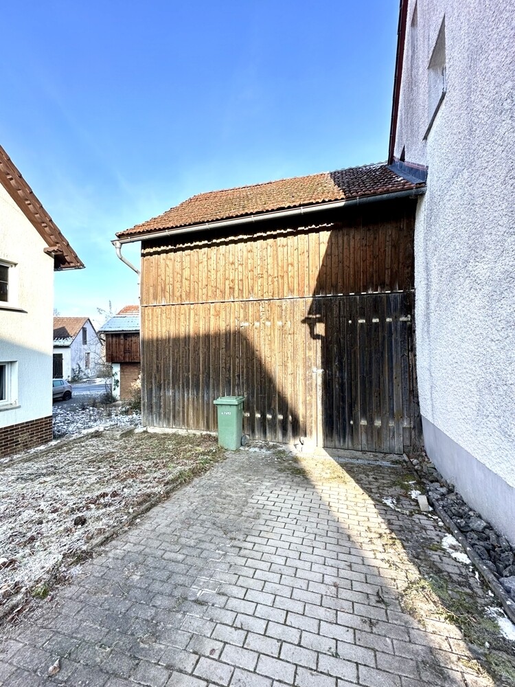 Blick auf die Scheune