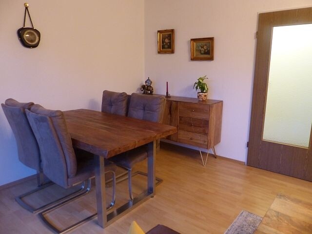 Essecke im Wohnzimmer