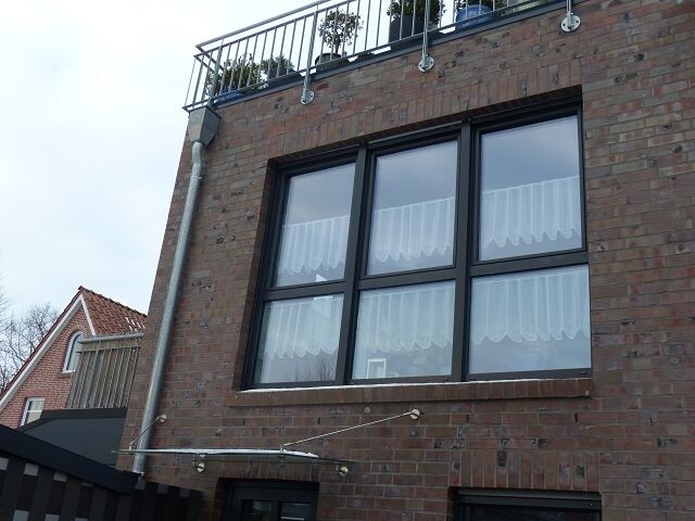 Blick zur Wohnung