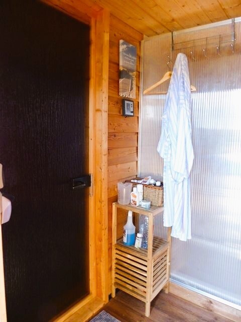 Eingang zur Sauna