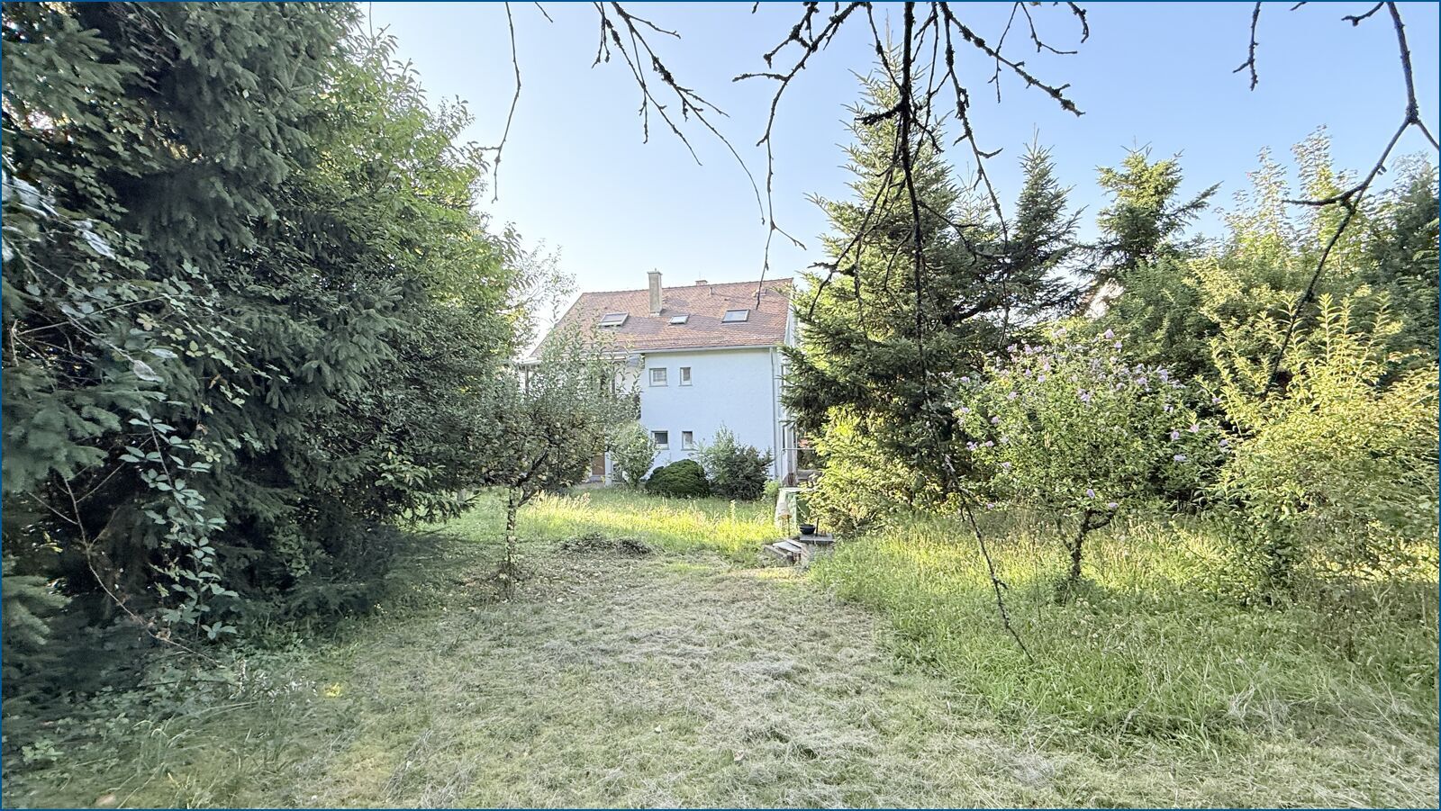 Blick auf das Wohnhaus